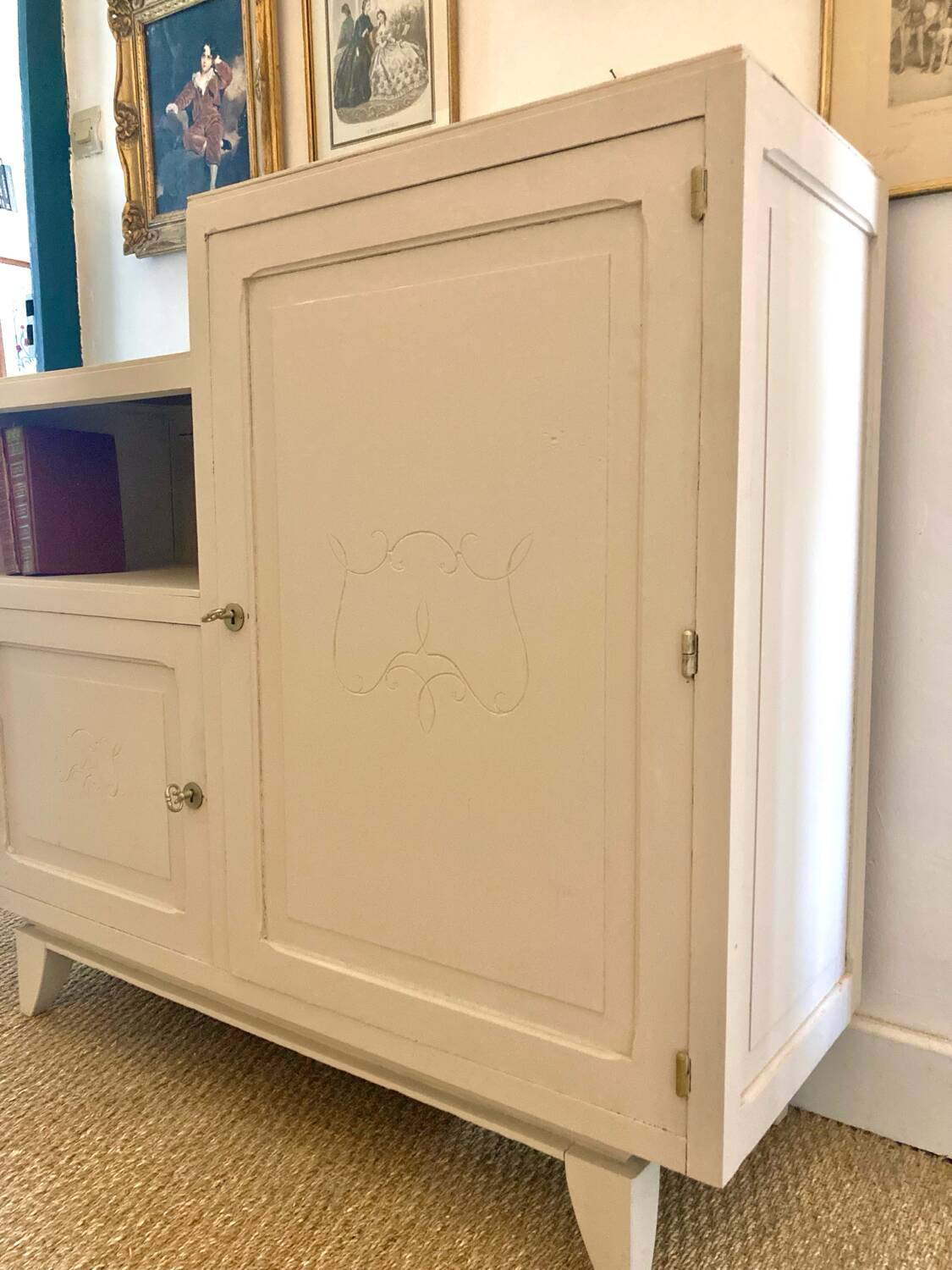 Asymmetrical Art Deco chest of drawers