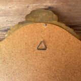 Baroque style gilded wooden mirror with shell 50x40cm