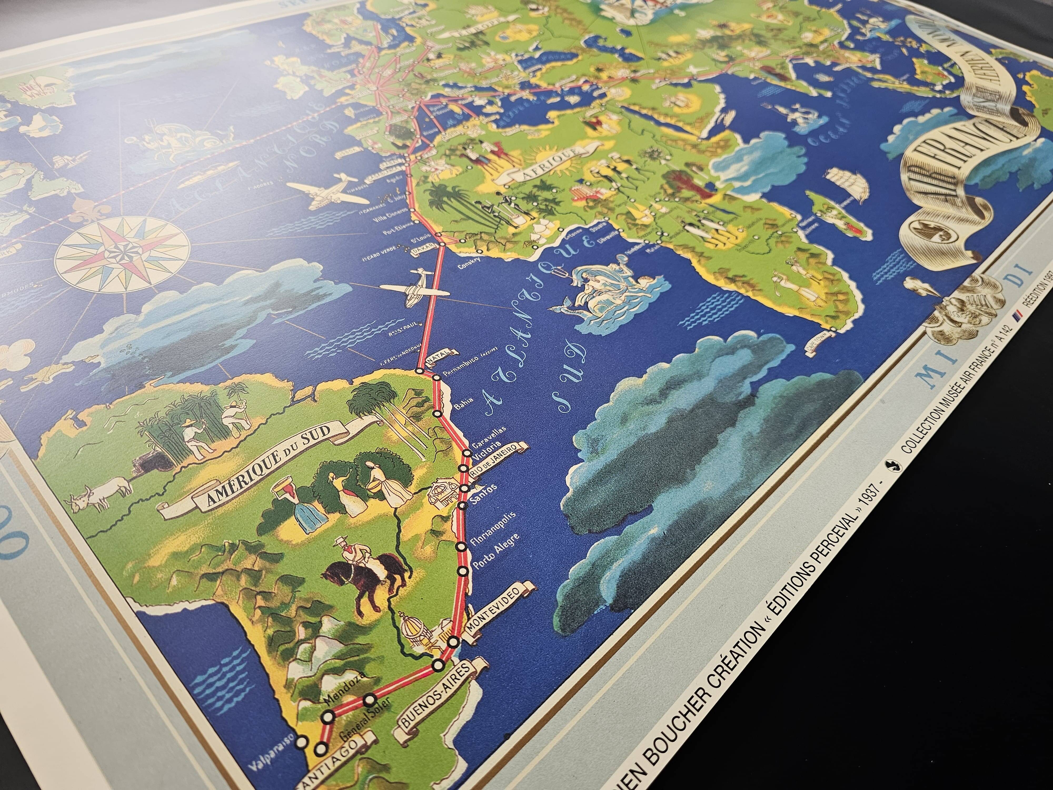Air france poster - global air network