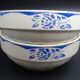 Two ravines, bowls or cups in faience of Digoin Sarreguemines, Model Corsica, circa 1940