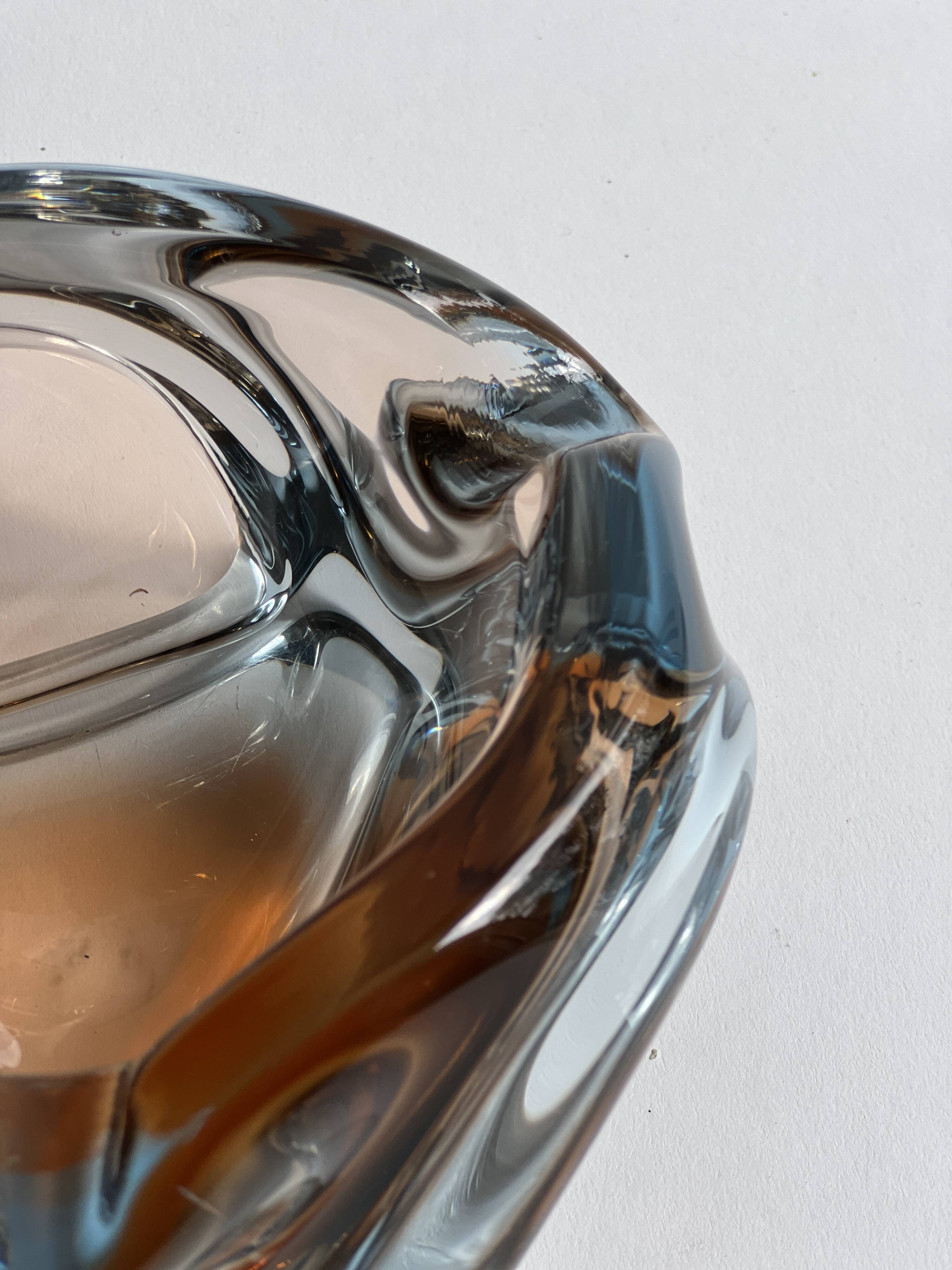 Murano glass ashtray / pocket emptier handmade, Italy 197