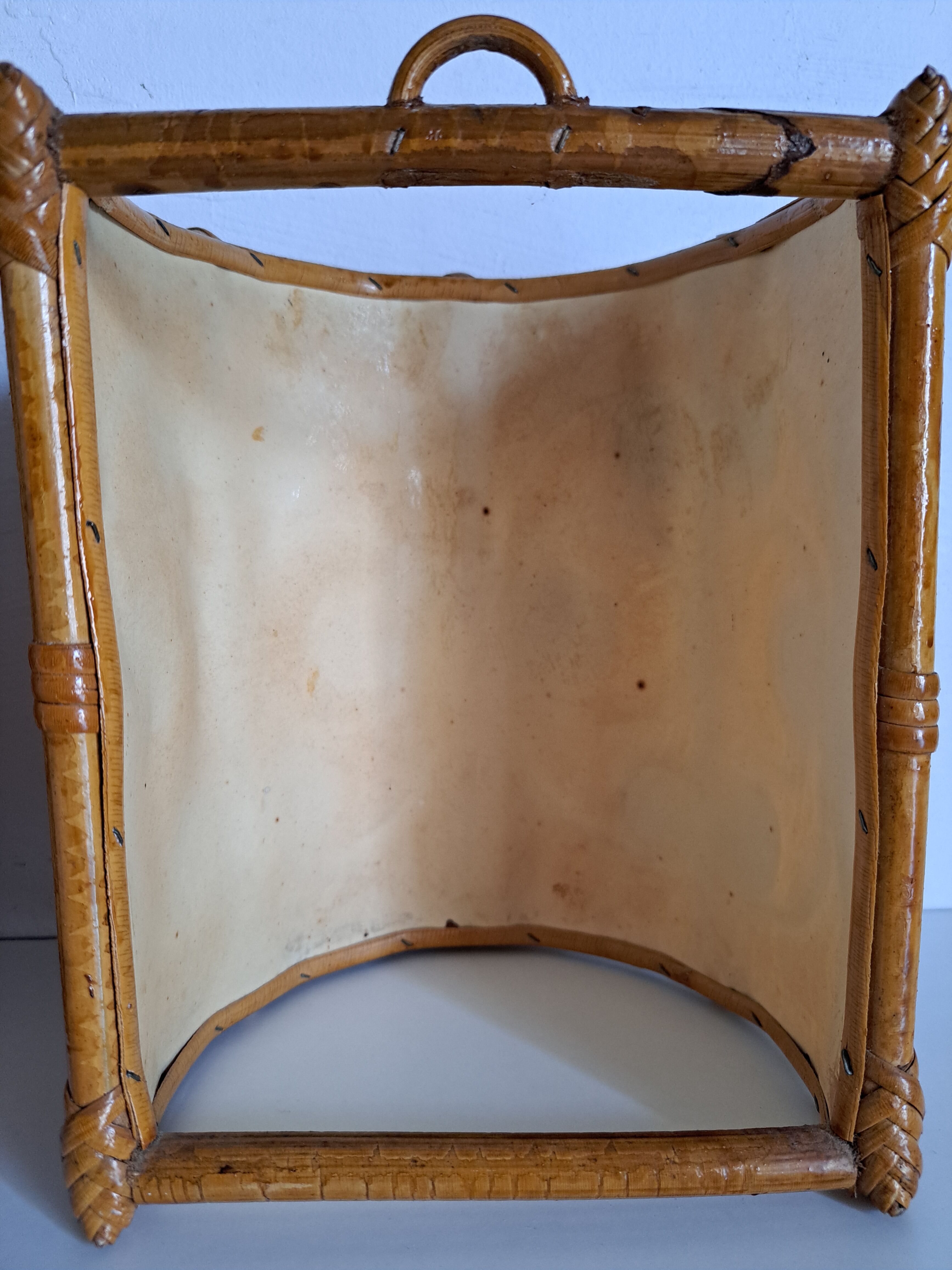 Pair of bamboo sconces