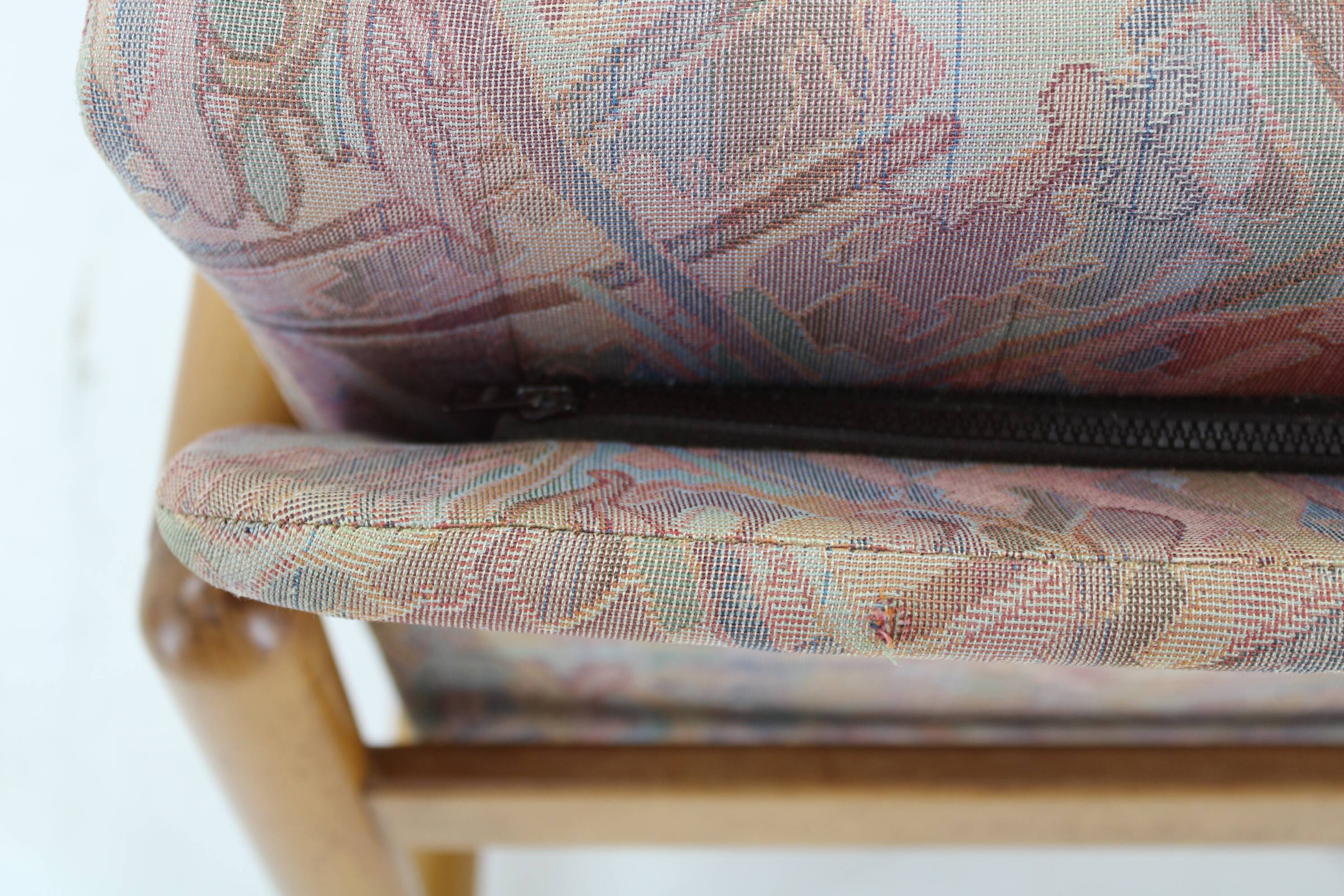 1970s Pair of Beech Armchairs and Coffee Table  by TON, Czechoslovakia