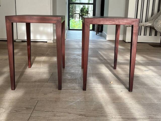 2 rosewood bedside tables by Severin Hansen - Denmark 1960s