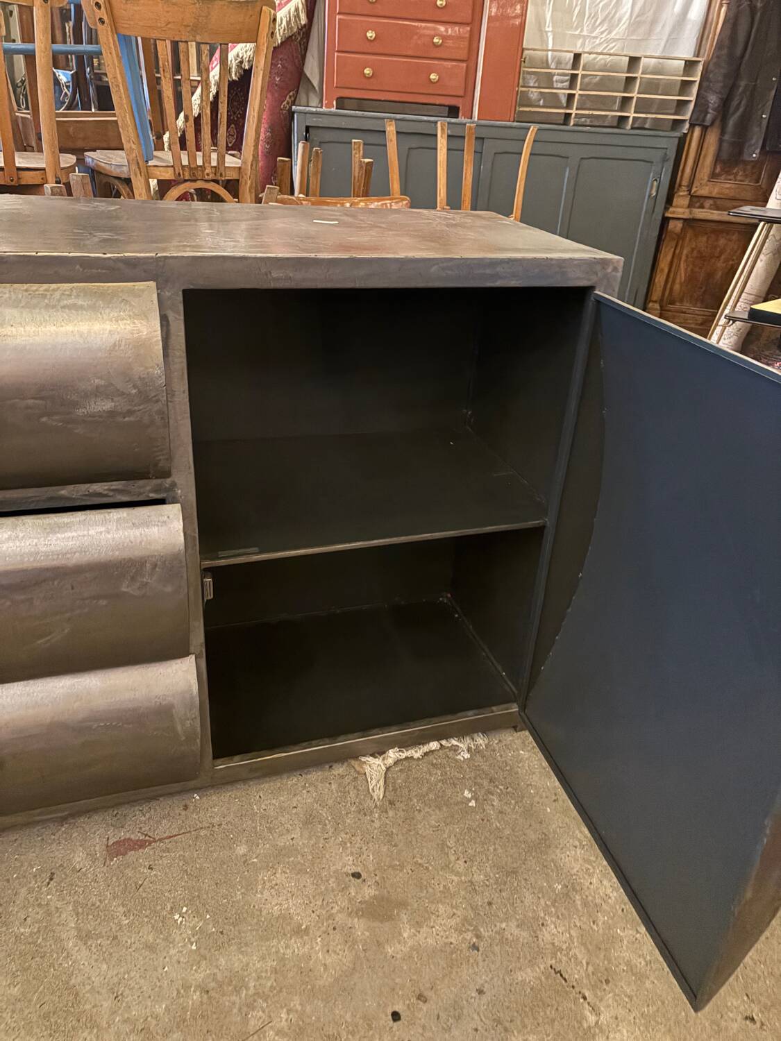 Industrial furniture in steel