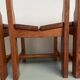 Dining table and 4 chairs, mountain furniture from the 1960s.