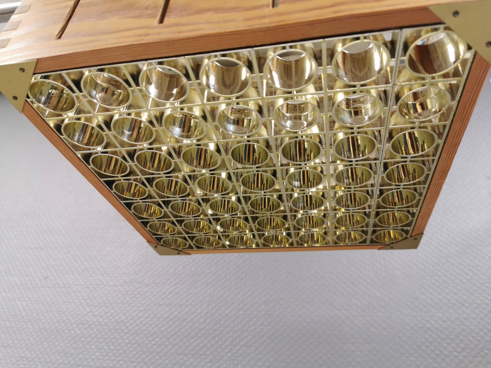 A pair of ceiling lights from Swedish Alda 1980s.