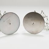 Pair of candlesticks "Lights of Vienna" J.L. Lobmeyr, faceted Swarovski crystals