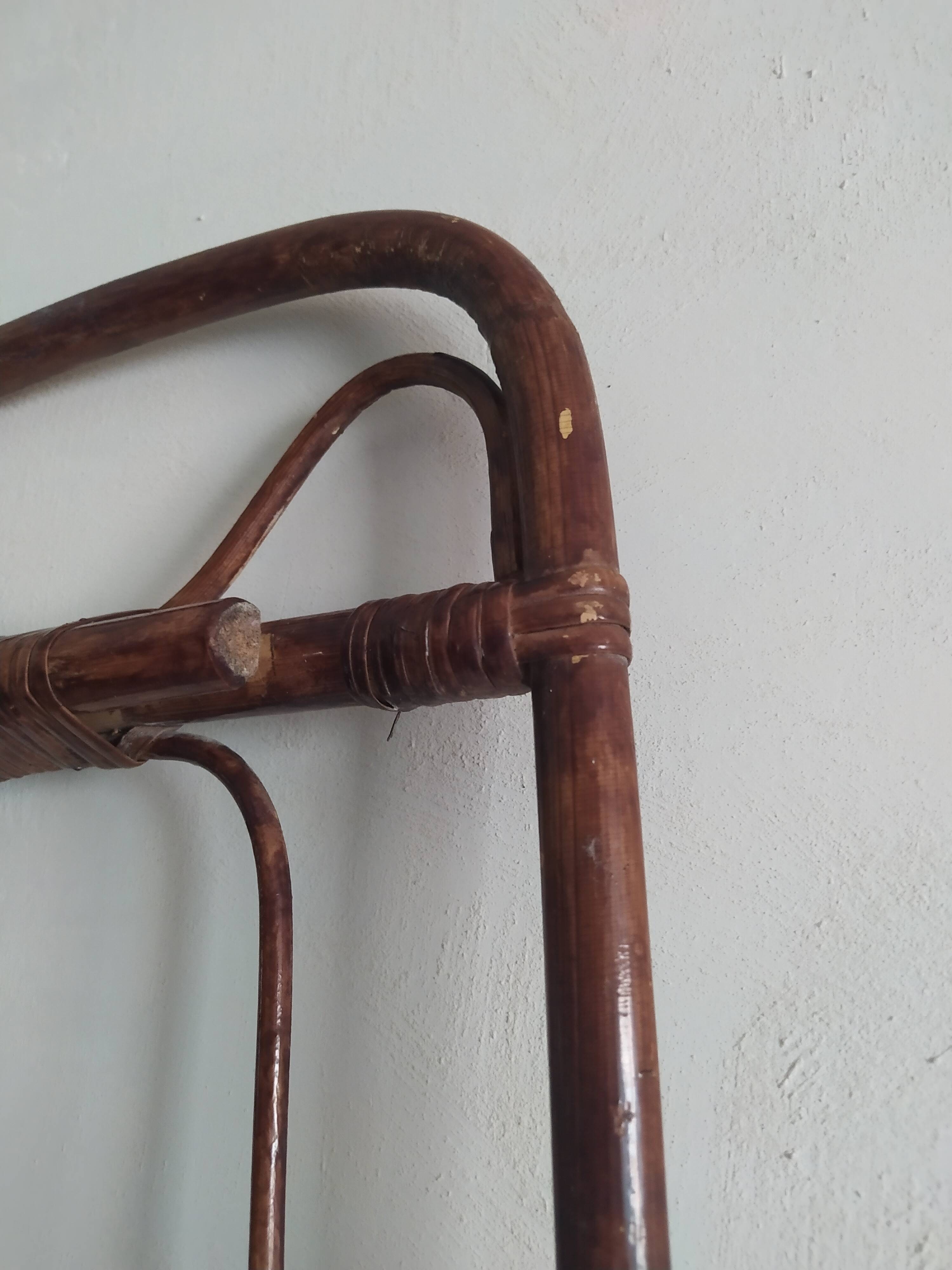 Vintage bamboo coat hanger