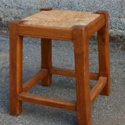 Oak straw stool