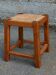 Tabouret paillé en chêne