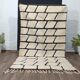 Handmade pure wool rug, traditional size 100 x 200 cm.