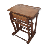 School-school desk 50 years with sliding bench