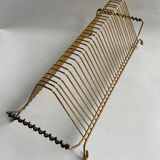 Gold metal and black scoubidou vinyl holders