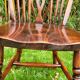 4 Windsor wheelback chairs in dark oak