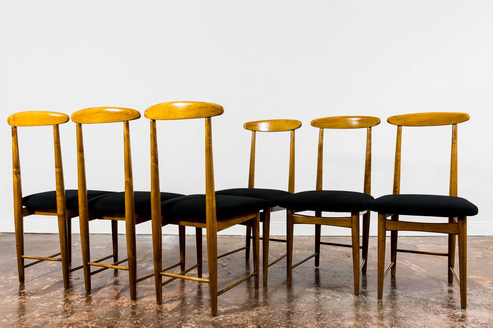 Mid Century Dining Chairs By Bernard Malendowicz, Poland, 1960s, Set Of 6