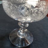6 old champagne glasses
