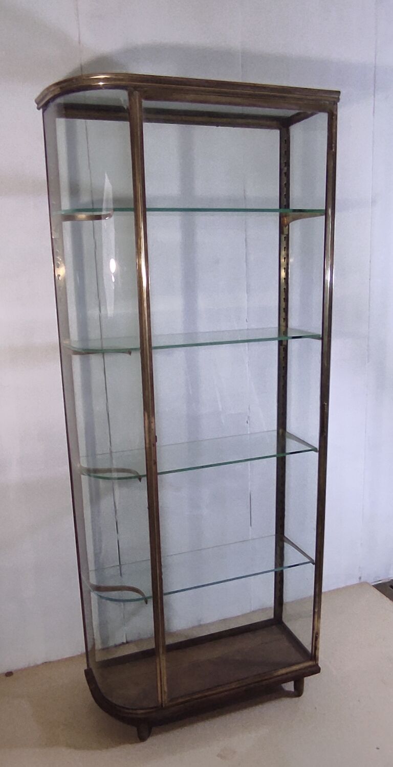 Jeweler's showcase in brass and glass - circa 1900