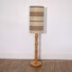 Scandinavian wooden floor lamp turned 1960