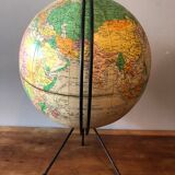Globe, vintage world map