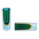 Flavio Poli Murano Sommerso Vases, Green & Yellow Glass, Set of Two