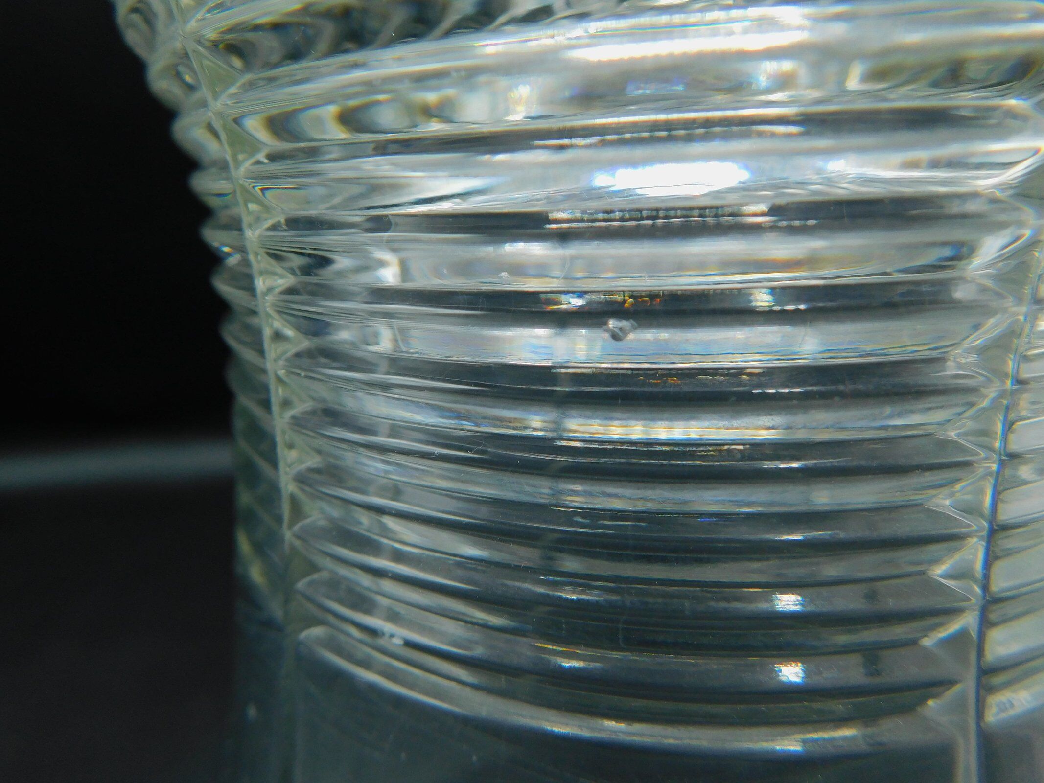 1930s crystal tulip vase