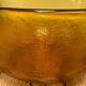 Vintage amber granite glass salad bowl
