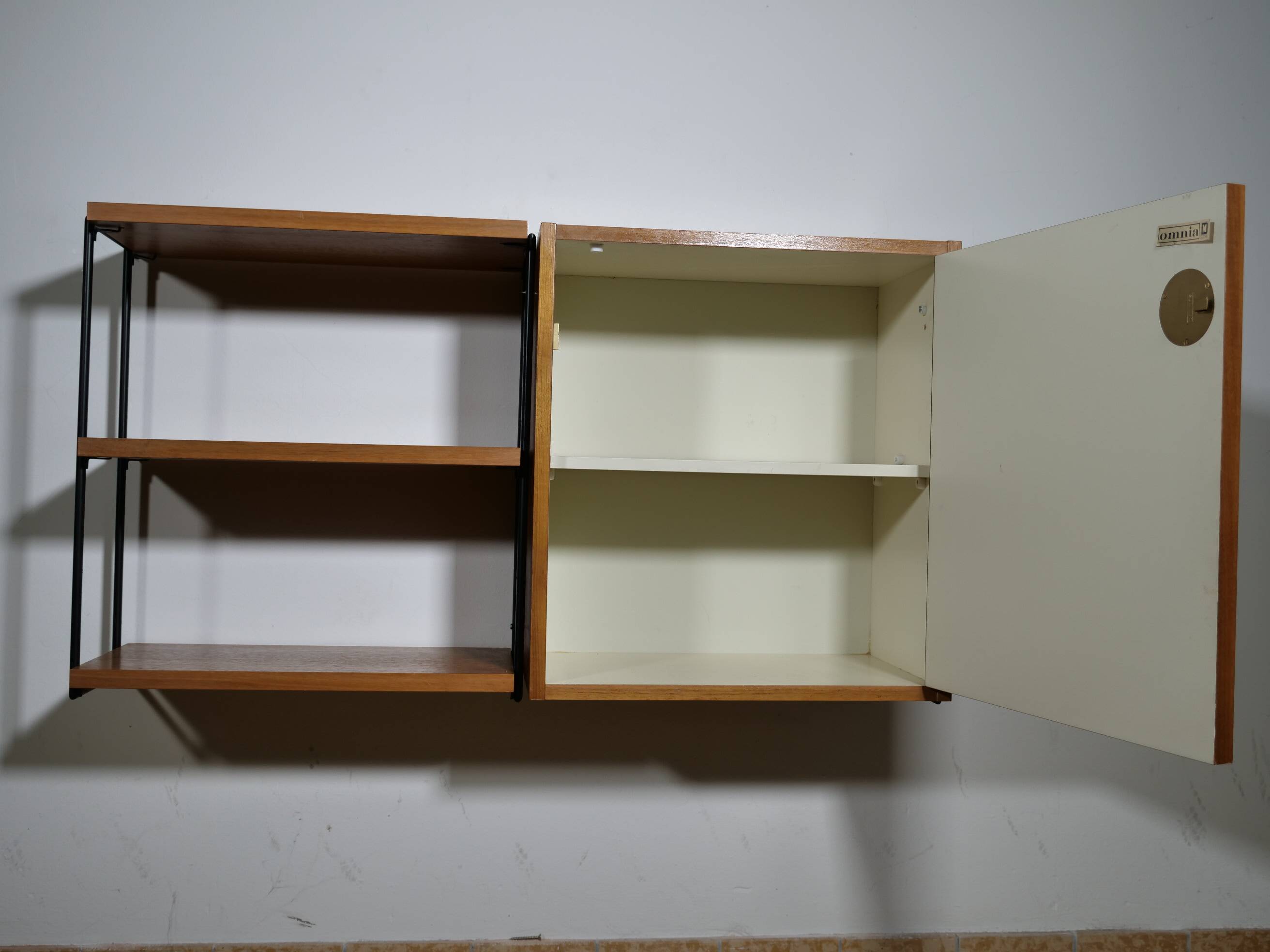 Mid-Century design wall shelf by Ernst Dieter Hilker for Omnia,1960s