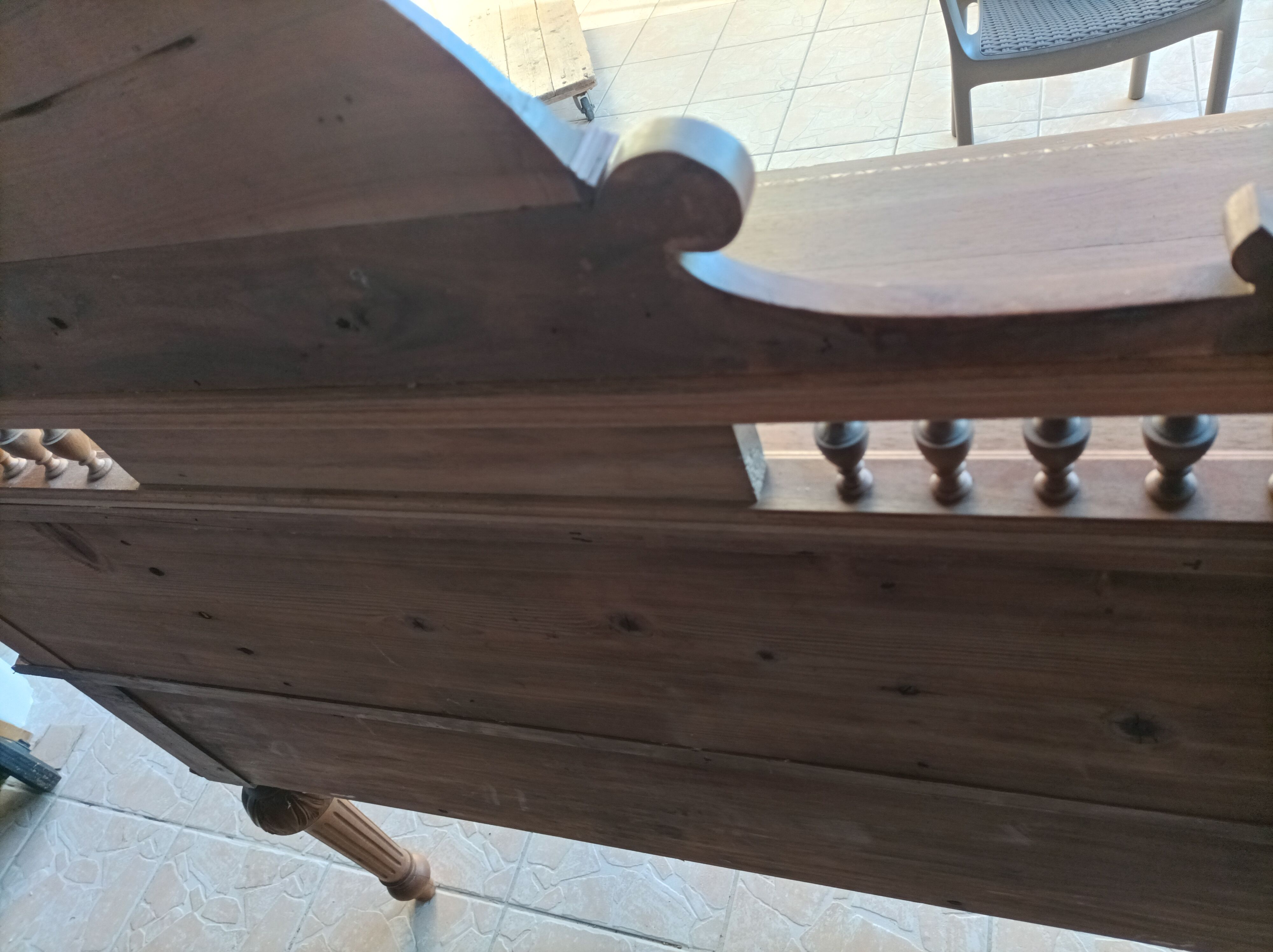 Louis XVI style walnut desk