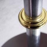 Chrome metal "mushroom" lamp