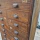 Old workshop cabinet with 28 oak drawers – workshop furniture