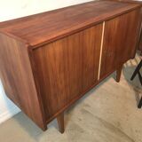 Low buffet vintage 1960 walnut blond