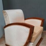Pair of club dedign armchairs