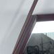 Italian Mid-Century Hexagonal wood wall mirror