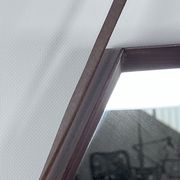Italian Mid-Century Hexagonal wood wall mirror