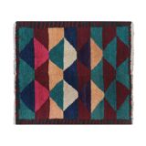 Vintage Turkish Oushak Handwoven Rug 115x126 cm