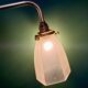 Vintage frosted glass tulip wall light