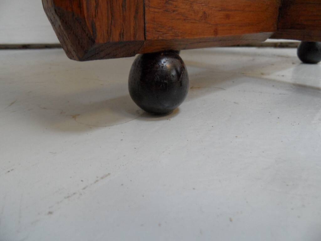Art Deco Amsterdam School oak sidetable