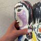 Double ceramic Face Vase