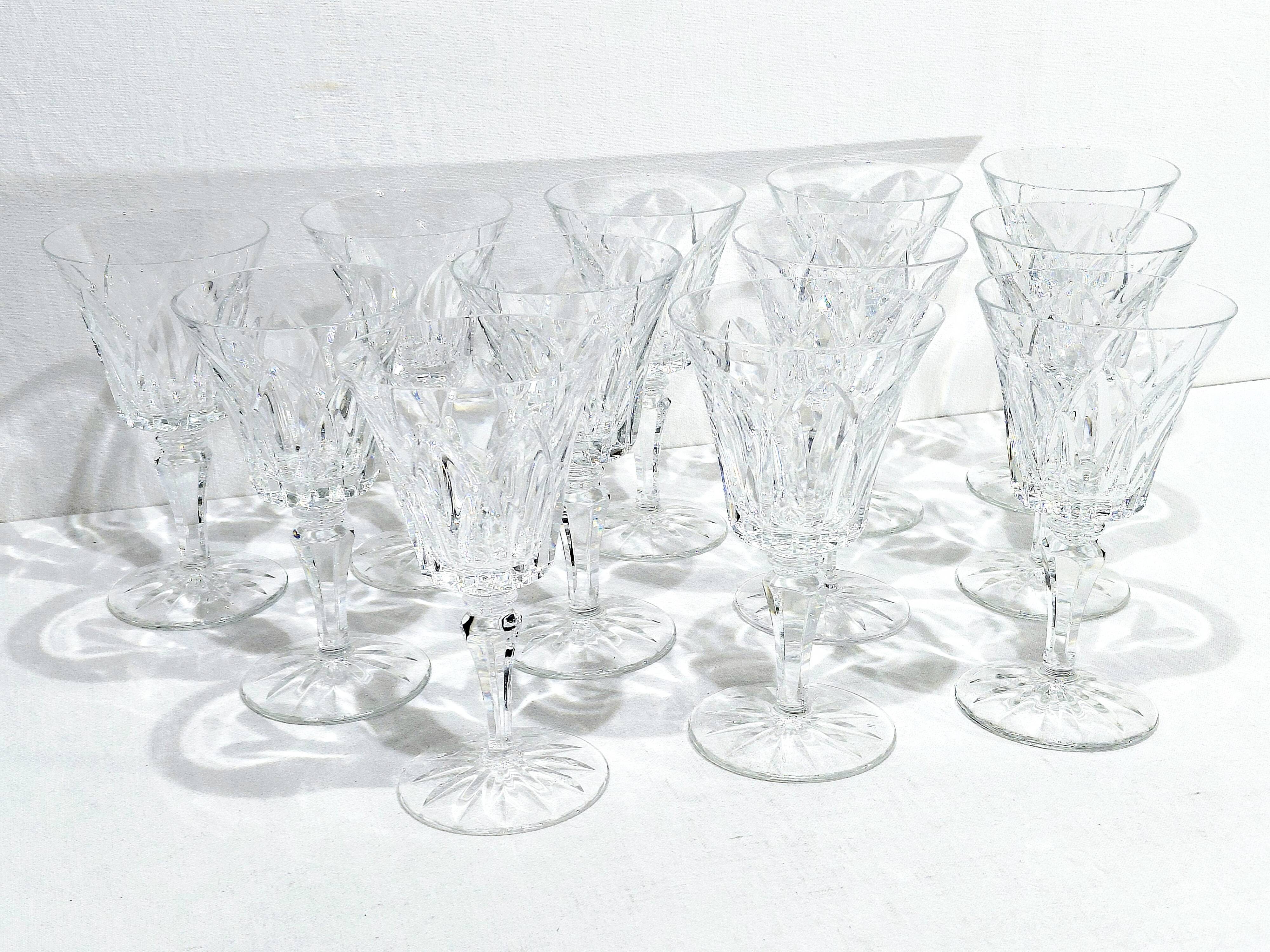 12 White Wine Glasses St Louis Camargue Model