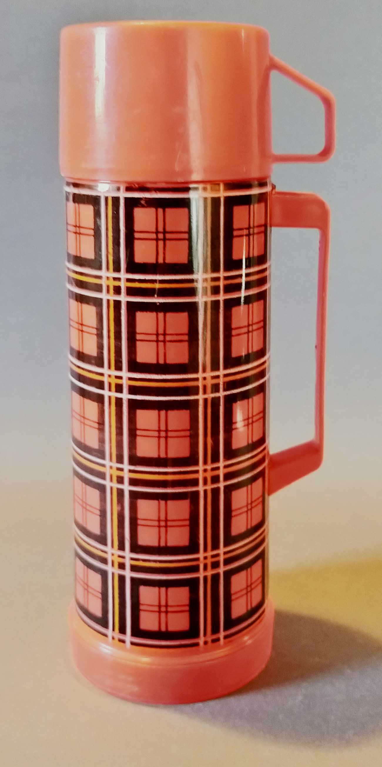 Vintage Scottish red thermos
