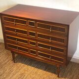 Vintage chest of drawers with bullnose contrasting moulding details