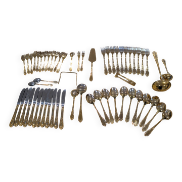 Luxury Cutlery Set Solingen SBS Gold Plated with Fine Gold 23/24 Carats - 70 Pieces