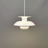 Small Danish hanging lamp in white colour