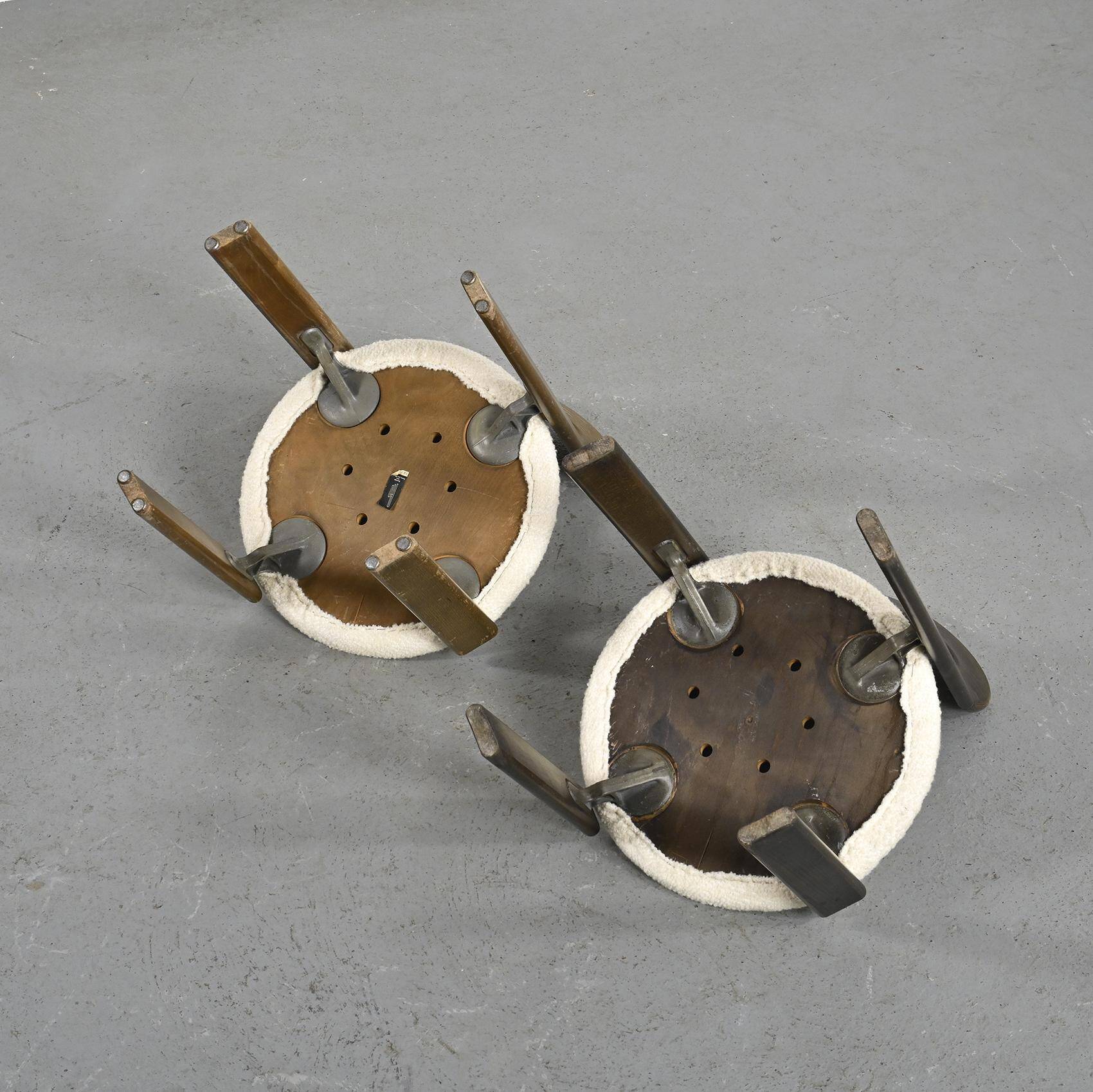 Set of 2 solid beech chairs by Bruno Rey Switzerland 1971