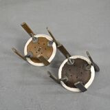 Set of 2 solid beech chairs by Bruno Rey Switzerland 1971