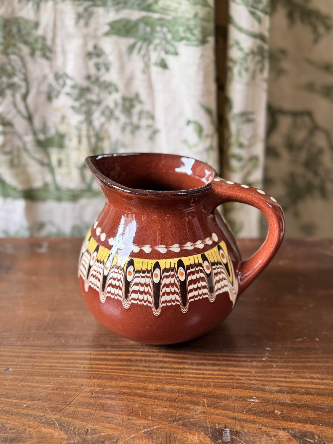 Beautiful pitcher / jug in mixed earth / Troyes region. 50/60's