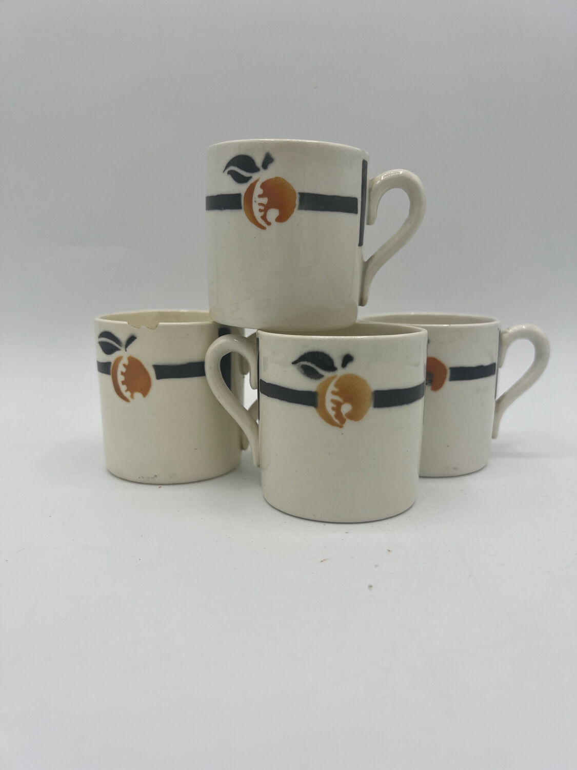 Set of 4 badonviller cups