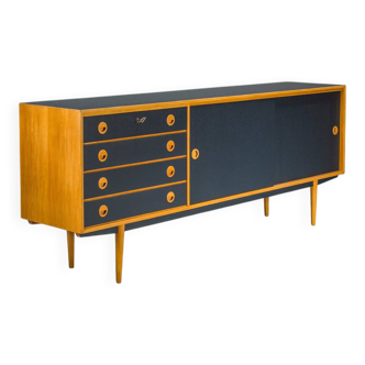Buffet en pin de style moderne du milieu du siècle, de la marque Musterring International, années 1960