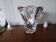 Crystal vase sign Daume France